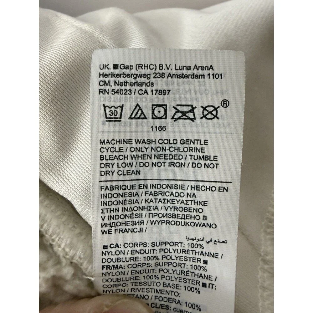 Athleta Girl White Quilted Toasty Buns Sherpa Lined Snowbound Small Sz 7 - Picture 9 of 10
